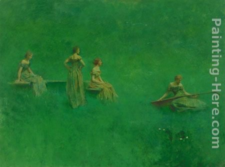 Thomas Wilmer Dewing The Lute